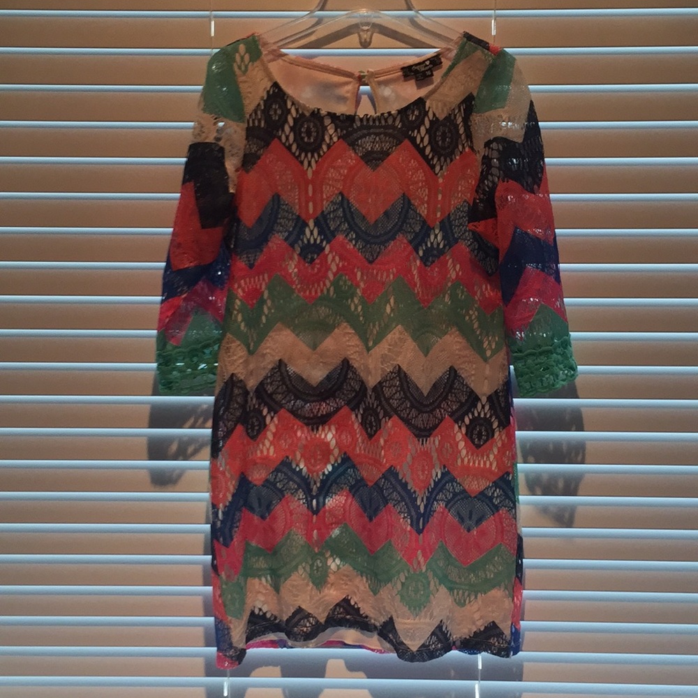 Sequin Hearts Multi Colored Dress